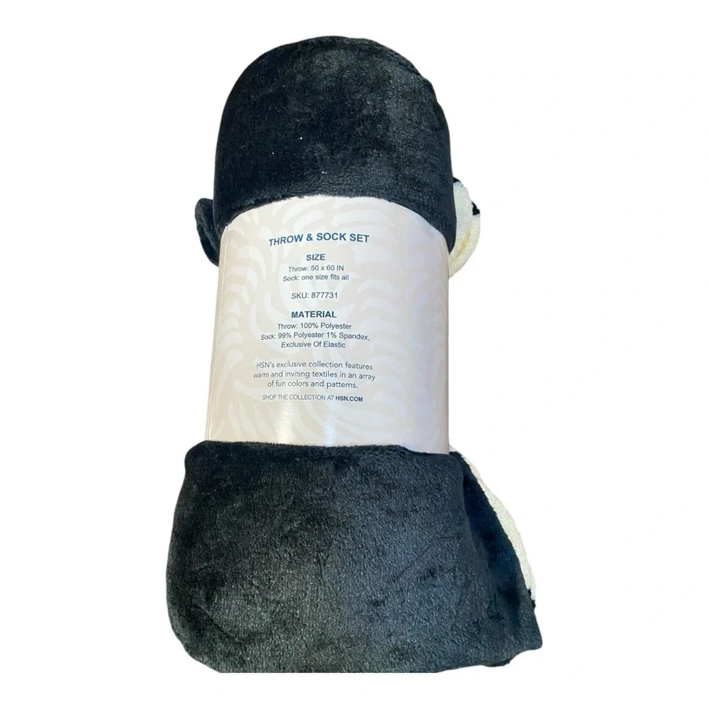Warm & Cozy Plush Throw & Sock Set